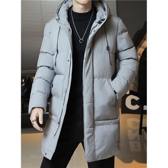 New Other - Men's Stylish Hooded Puffer Parka Jacket - New & Warm!